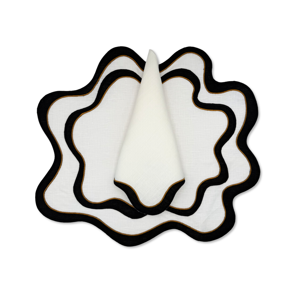 Wave Napkin - Black