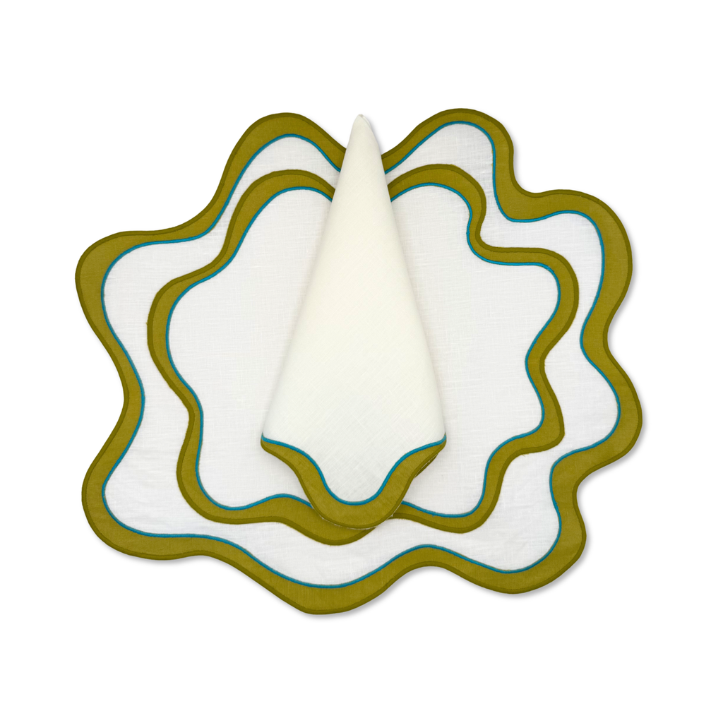 Wave Napkin - Lime