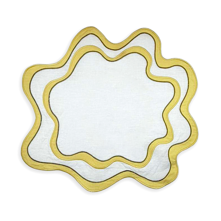 Wave Placemat - Light Yellow