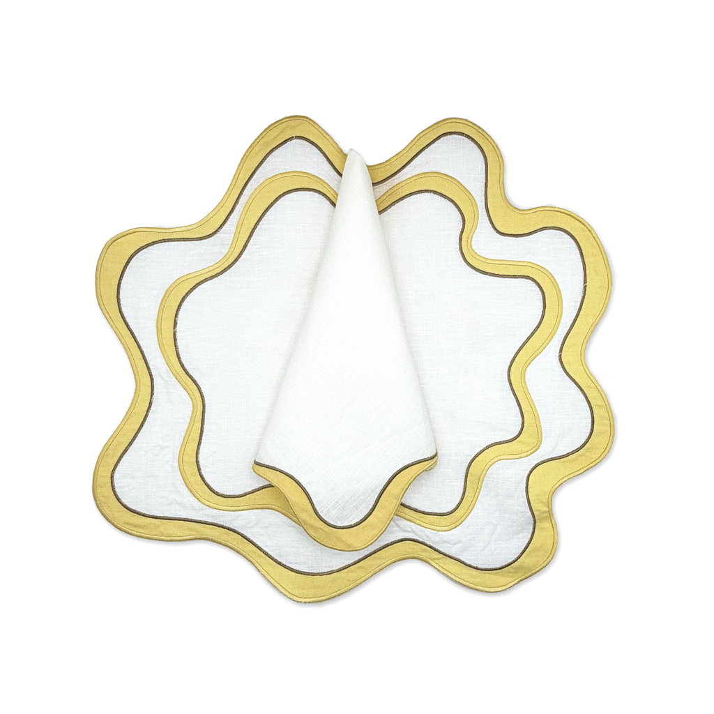 Wave Napkin - Light Yellow