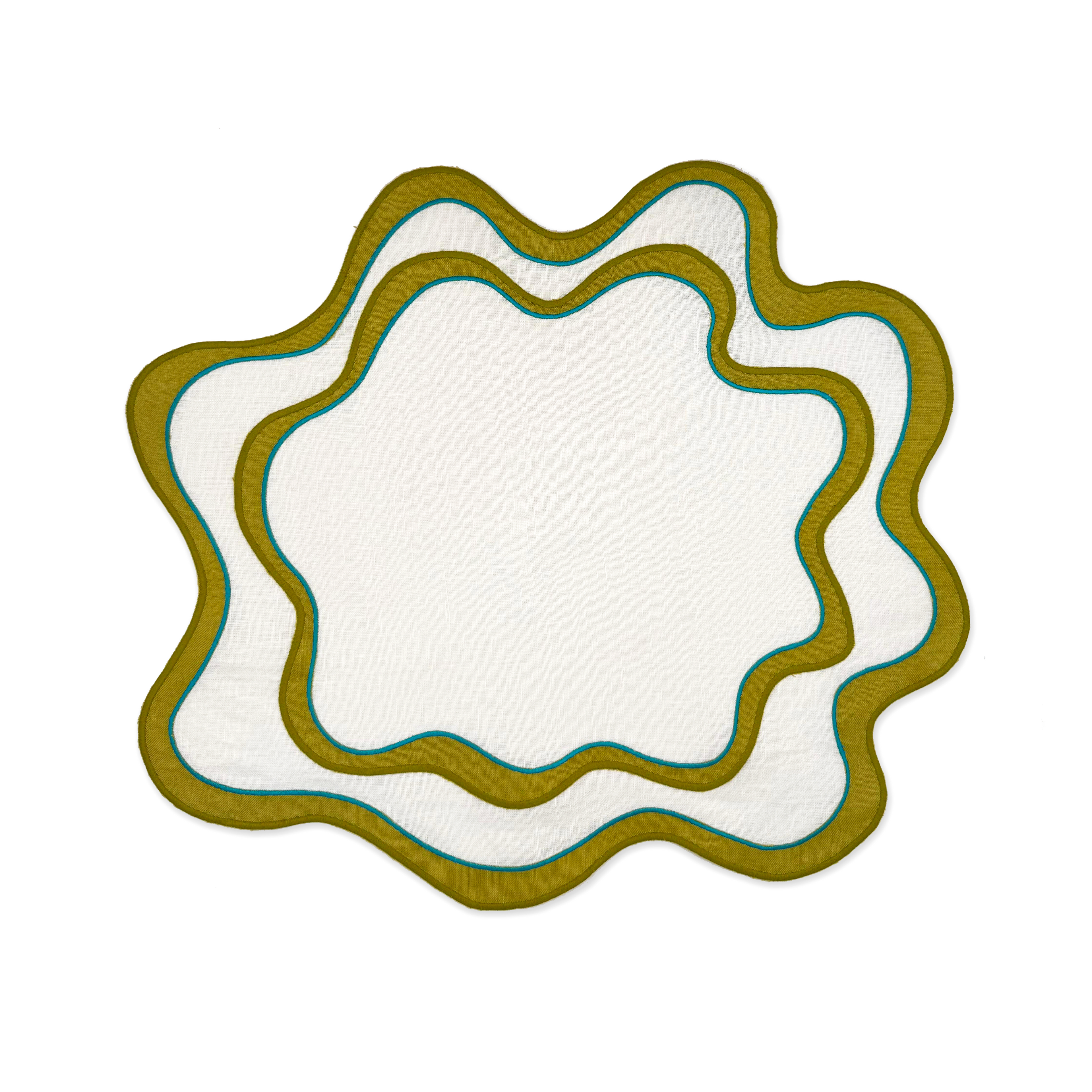 Wave Placemat - Lime