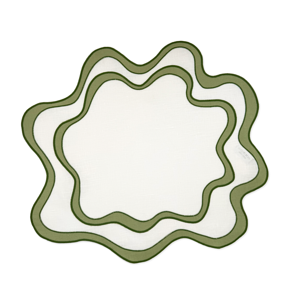 Wave Placemat - Apple Green